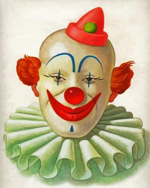 Creepy Clown paint by number