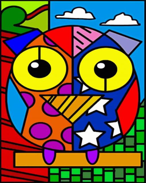 Cubism Bird paint by number