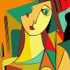 Cubism Woman paint by number