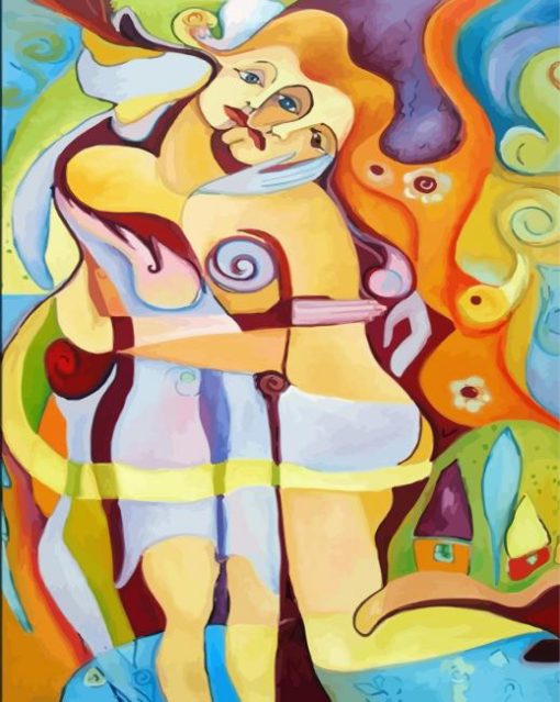 Cubist Art paint by number