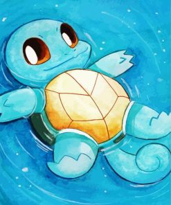 Cute Squirtle paint by numbers