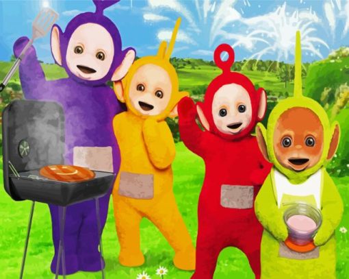 Cute Teletubbie paint by number