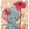 Cute Elephant paint by numbers