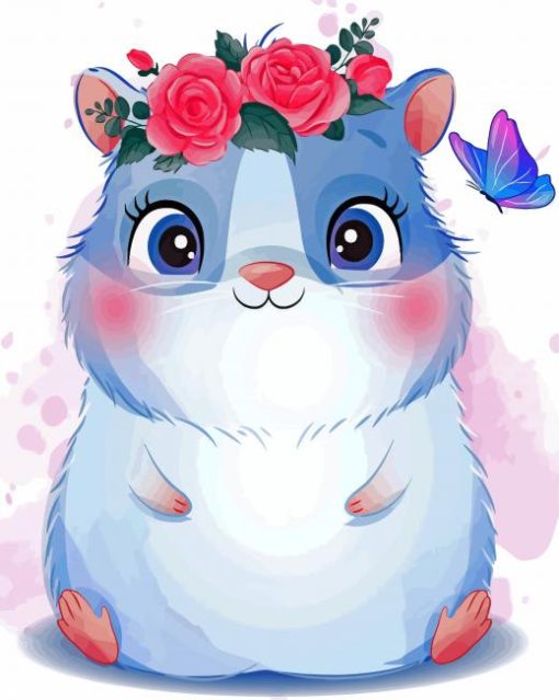 Cute Hamster paint by numbers