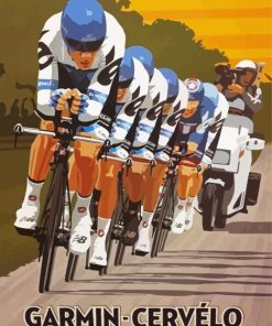 Cycling Competition paint by numbers