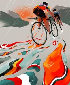 Aesthetic Cyclists paint by numbers