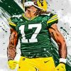 Davante Adams Packers paint by number