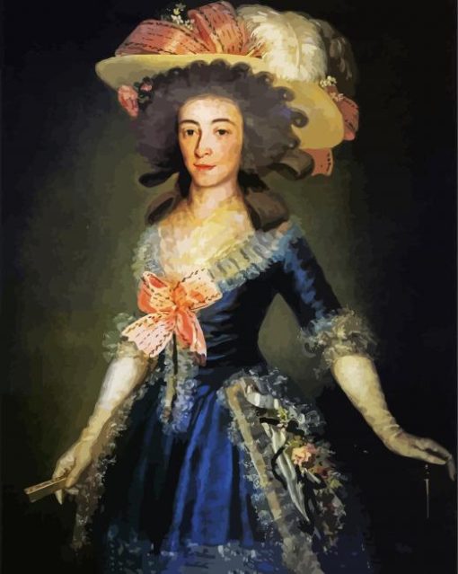 Duchess Countess Of Benavente Goya Art paint by number