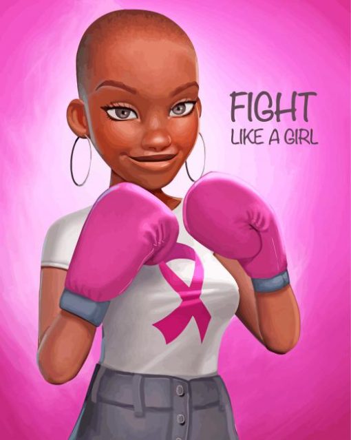 Fight Like A Girl paint by numbers