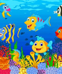 Fish In The Sea paint by numbers