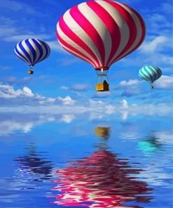 Flying Airballoons paint by numbers