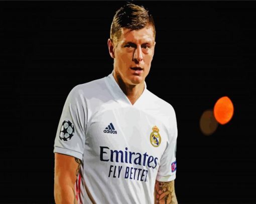 Footballer Toni Kroos paint by numbers