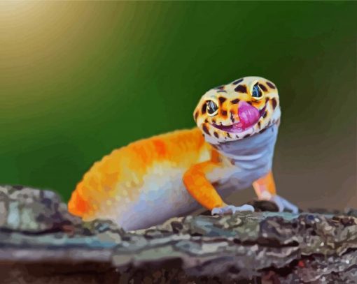 Gecko Lizard paint by number