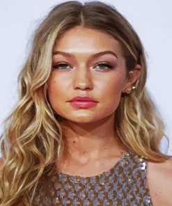 Gigi Hadid paint by numbers