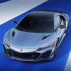 Grey Acura NSX paint by number