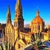 Guadalajara Cathedral Mexico paint by number