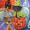 Halloween dogs paint by number