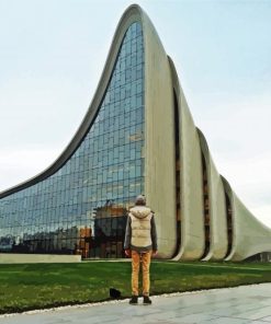 Heydar Aliyev Centre In Baku Azerbaijan paint by number