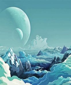 Iceberg Planet paint by number