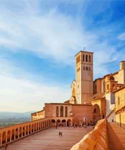 Italy Basilica Of San Francesco d'Assisi paint by number