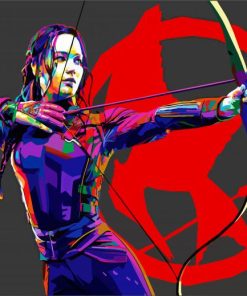 Katniss Everdeen Pop Art paint by number