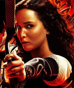 Katniss Everdeen paint by number