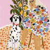 Lady And Dalmatian paint by numbers