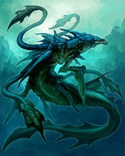 Leviathan Serpent paint by number