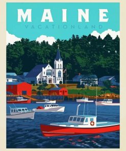 Maine paint by number