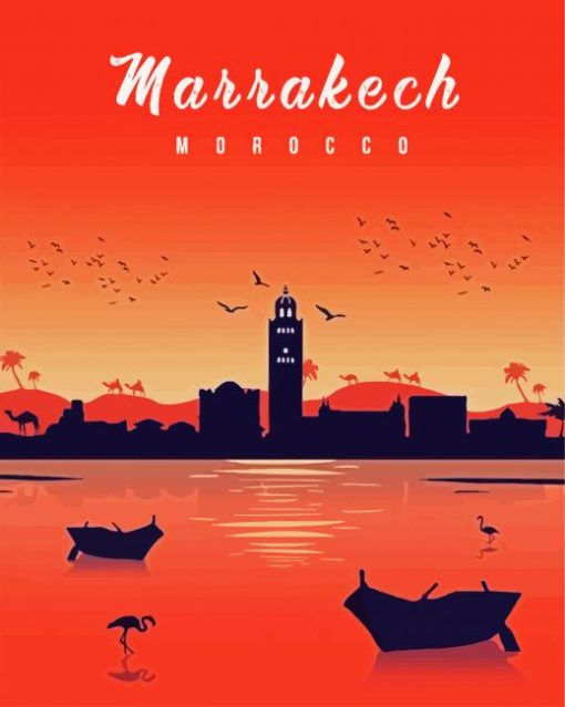 Marrakesh Morocco paint by number