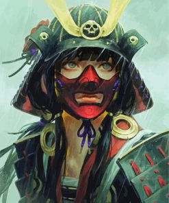 Masked Samurai paint by numbers