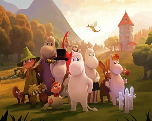 Moominvalley paint by numbers