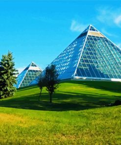 Muttart Conservatory Edmonton paint by numbers