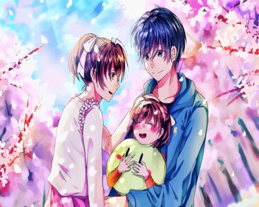 Nagisa Furukawa Tomoya okazaki Clannad Characters paint by number