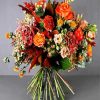 Orange Passion Bouquet paint by number