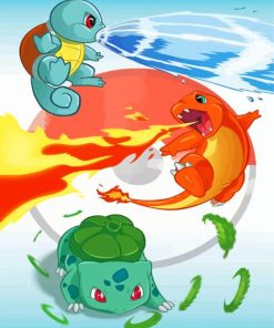 Pokemon Anime paint by numbers