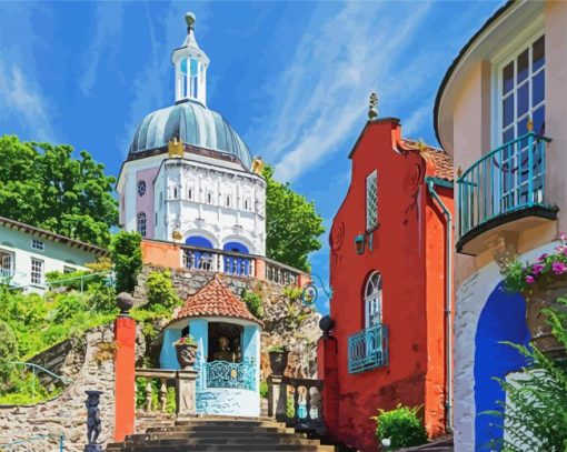 Portmeirion Wales paint by number