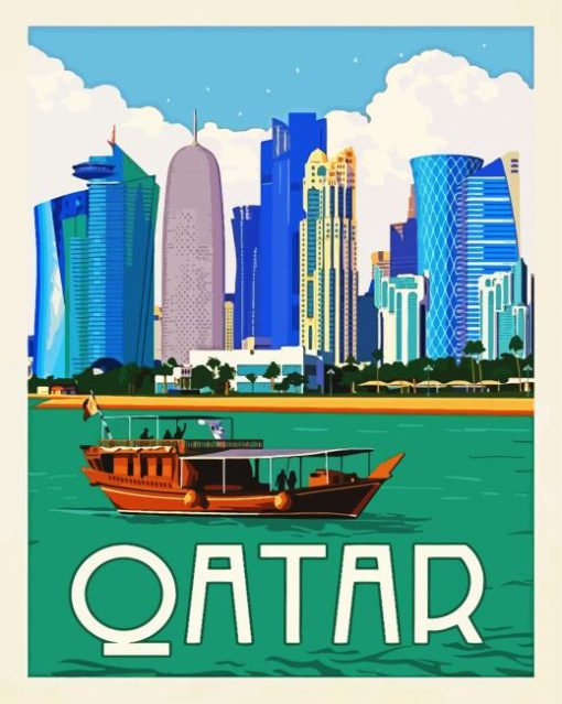 Qatar paint by number