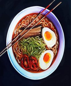 Ramen Bowl Art paint by number