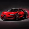 Red Bugatti paint by numbers