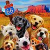 Route 66 Dog paint by number