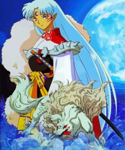 Sesshomaru Anime Boy paint by number