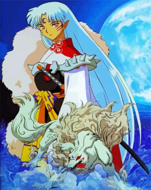 Sesshomaru Anime Boy paint by number