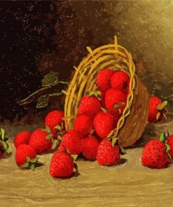 Strawberries Basket paint by numbers