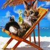 Summer Cat paint by number