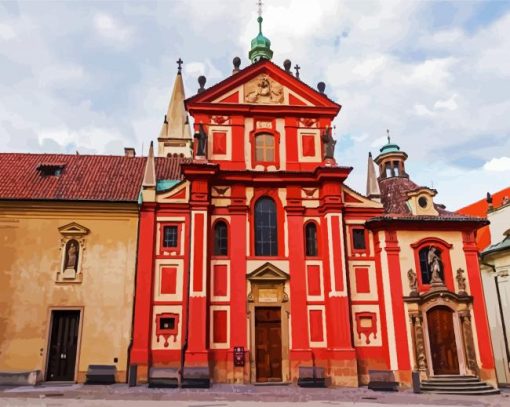 Czech St George's Basilica paint by number