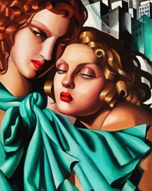 Tamara De Lempicka The Girls paint by number