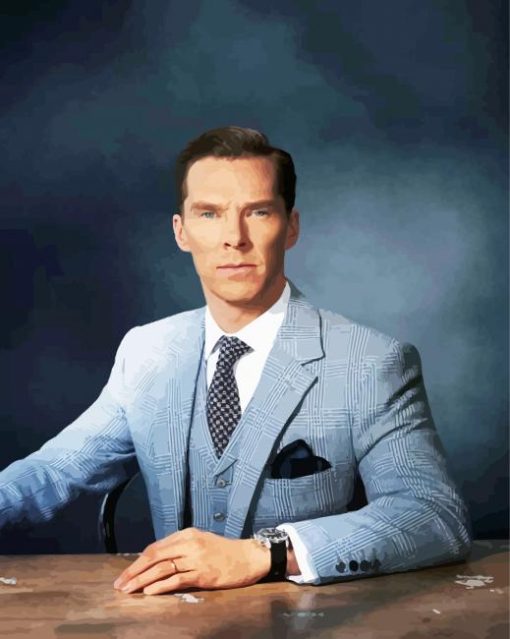 The English Actor Benedict Cumberbatch paint by numbers