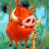 Timon And Pumbaa paint by numbers