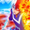 Todoroki My Hero Academia Anime paint by numbers